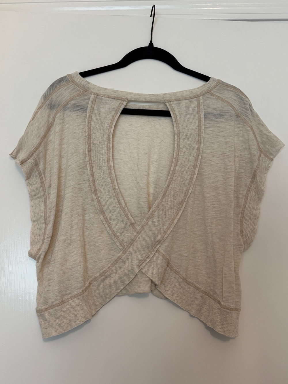 Free People My Time Tee Oatmeal Heather - Picture 2 of 3